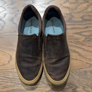 SeaVees Men's Dark Brown Slip-On Loafers